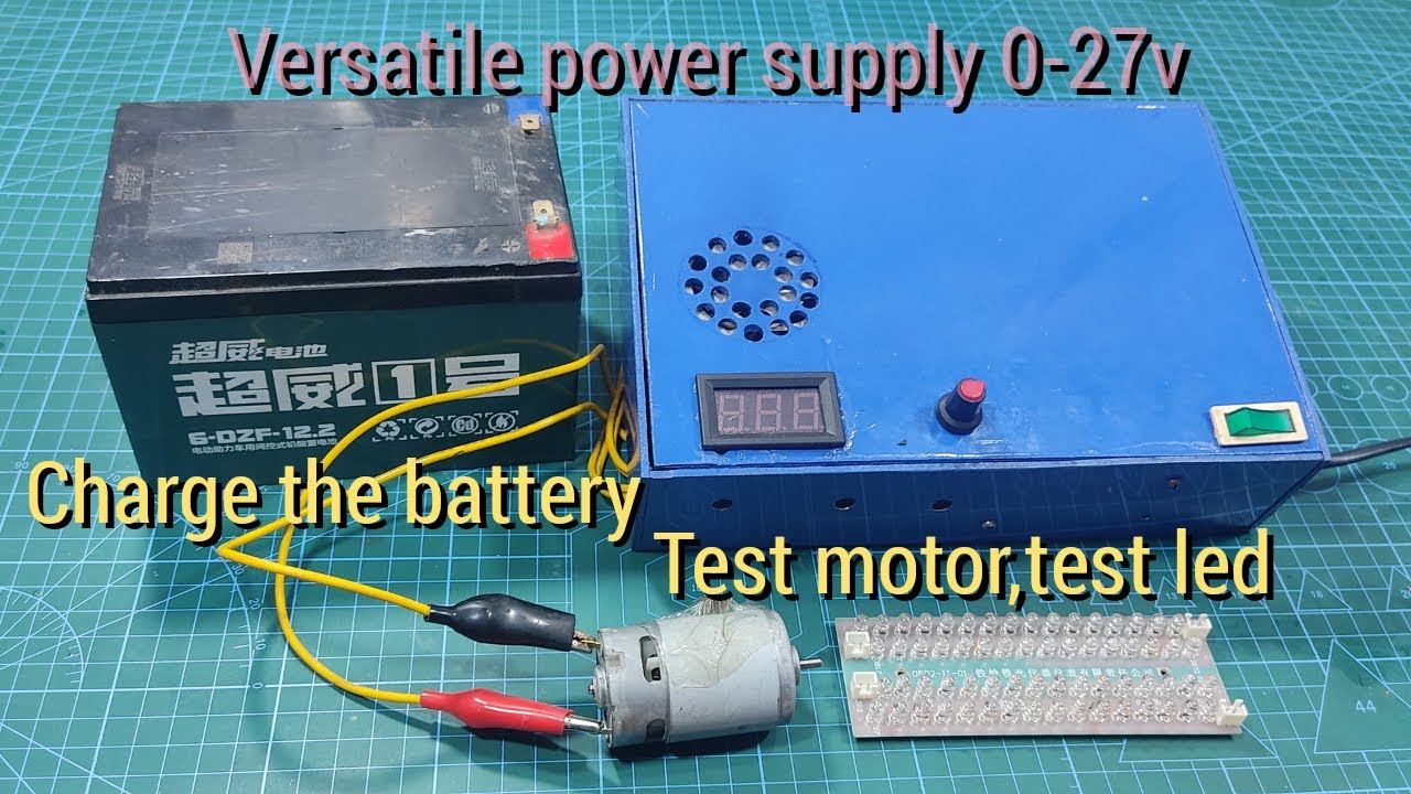Instructions for making a multi-function power supply machine 0-27v using 24v/14.4A honeycomb power
