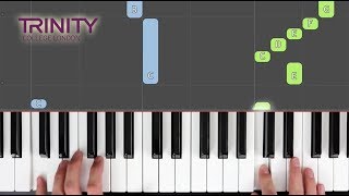 Minuet / TRINITY Piano Grade 1 2018-2020 / Synthesia 'live keys' tutorial