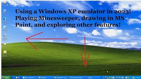 Using Windows XP (Emulator) in 2023!! (Playing Minesweeper)