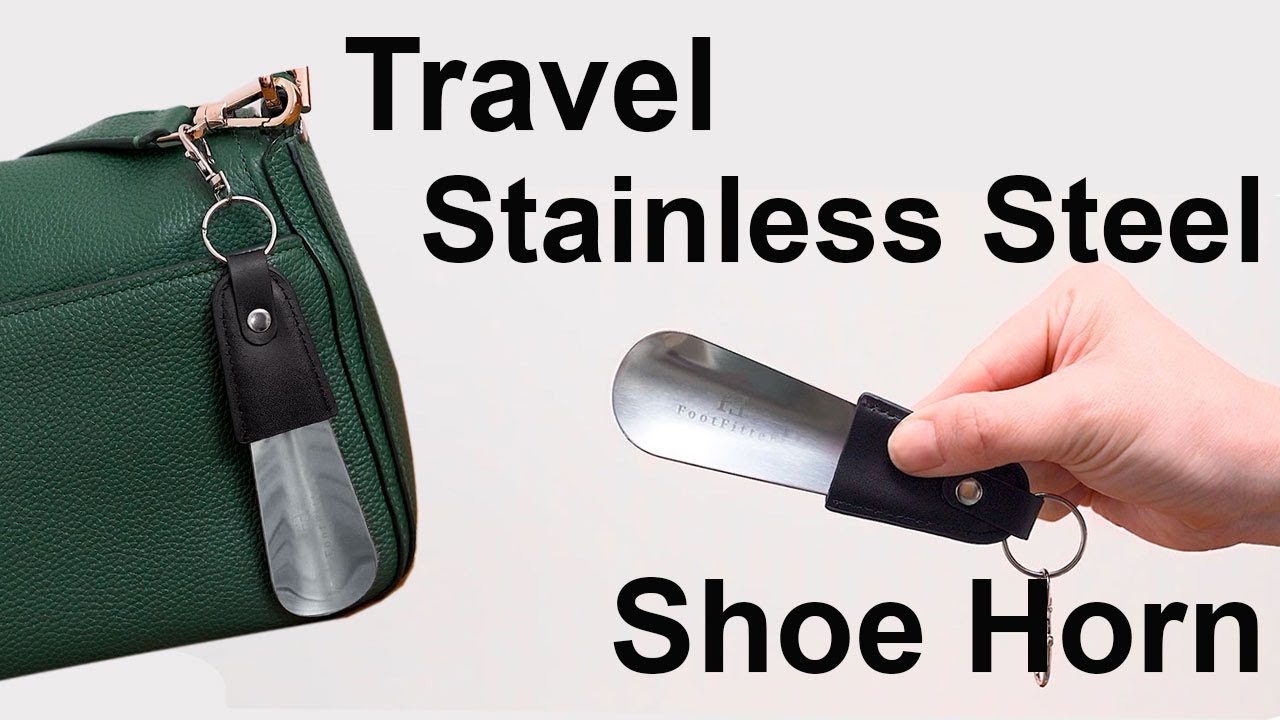 FootFitter Travel Stainless Steel Keychain Shoe Horn