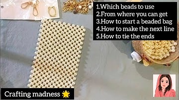 How to make a beaded bag | Beginners guide | Easy beaded bag tutorial