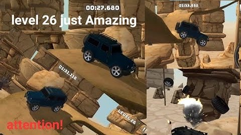 Mountains climb 4x4 car game | level 26 very amazing | mountains climb stunt game