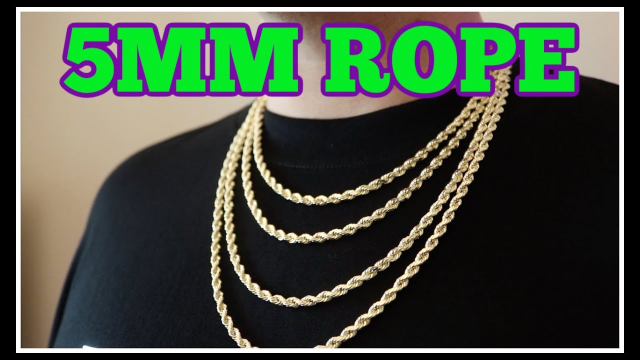 5MM Rope Chain (DIAMOND CUT) - Jacoje