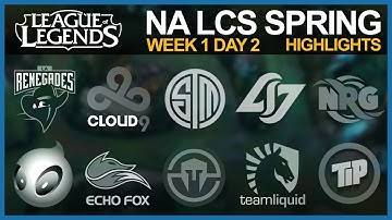[Highlights] NALCS Spring 2016 W1D2 | REN vs NRG - DIG vs CLG - TSM vs TL - FOX vs C9 - IMT vs TIP