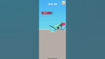 draw bridge puzzle game play level 383🚘 #gaming #drawing #Shorts