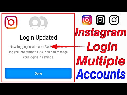 How to manage instagram login multiple accounts