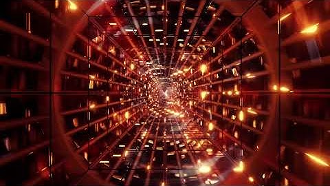 Abstract golden moving lights 3d illustration vj loop