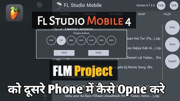How to open FLM Project in another phone in FL Studio Mobile || How to import all FLM Project