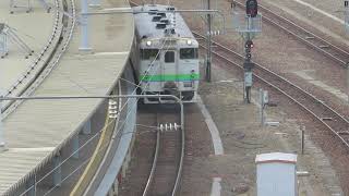 キハ40-1801 函館駅到着 JR INNからの光景