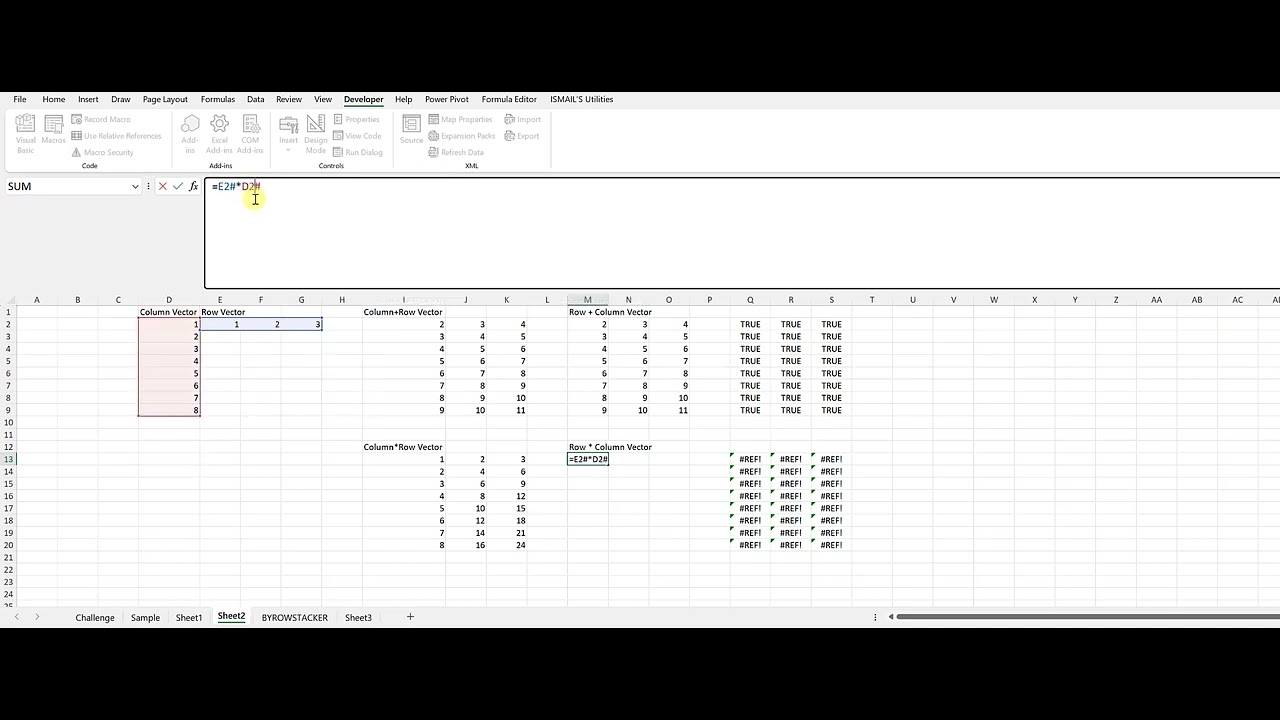 Clear Concept on Row And Column Vector Operation - YouTube