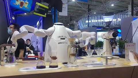 #AI coffee-making #robot at the 2021 #China