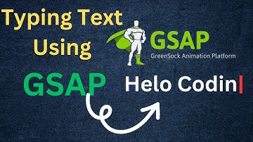 Typing Text Animation Using GSAP | HTML CSS GSAP