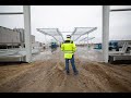 Assembly of the steel construction of an industrial hall