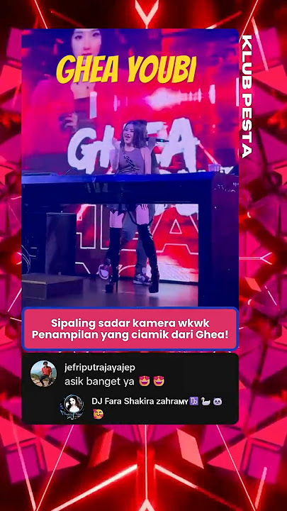 Ghea Youbi sadar kamera‼️ #gheayoubi #viral #dangdut #karaokekoploterbaru #party #dj #dance #konser