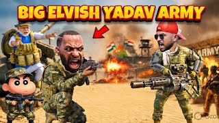 Modi ji ki army vs elvish Bhai ki army and majedar fighting ### ❤️😂🫂💗### in Indian bike driving 3D screenshot 5