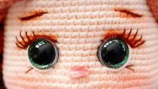 : amigurumi bebeklerde y"uz sekillendirme 