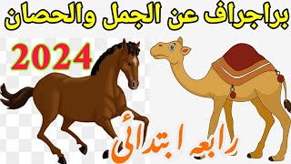 براجراف عن الجمال camels والاحصنه horses للصف  الرابع الابتدائي الترم الاول #english #رابعة_ابتدائي