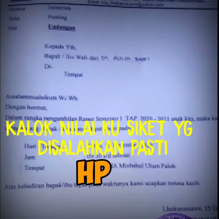 Kuotes wa 30 detik hari pengambilan raport semester 😀