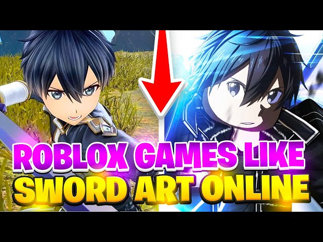 TOP 10 ROBLOX GAMES LIKE SWORD ART ONLINE! 