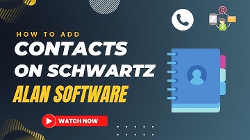 How to add Contacts on Schwartz Alan EffiBiz Software