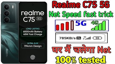 Realme C75 5G Net speed fast kese karain in jio Airtel vi sim // Realme C75 internet fast trick