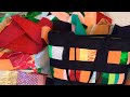 Сумка из обрезков ткани. DIY Мастер-класс. Bag made from scraps of fabric. Master class