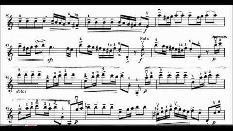 Vivaldi Concerto in A Minor first movement violin sheet music
