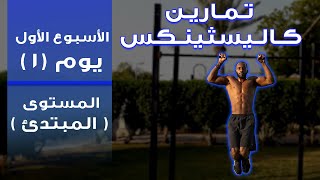 كاليسثينكس المستوى المبتدئ الإسبوع الأول (اليوم1) | Calisthenics Beginner Workout (Week1-Day1)