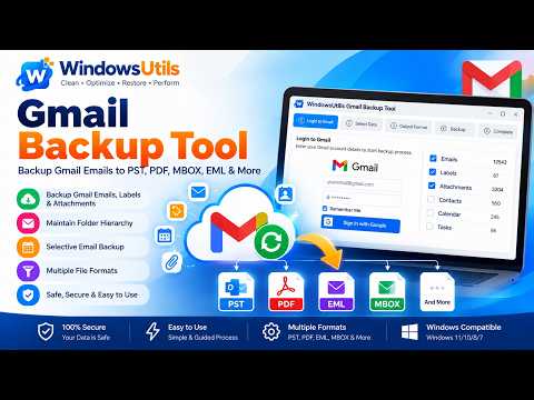 Gmail Backup Tool demo preview
