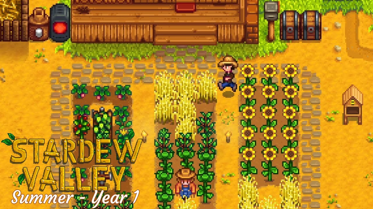 summer stardew valley  2022  STARDEW VALLEY Chill gameplay for relax or study - Full summer Year 1 | No commentary