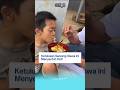 Momen seorang siswa menyuapi anak yang main ke sekolah dengan makanan MBG #shorts