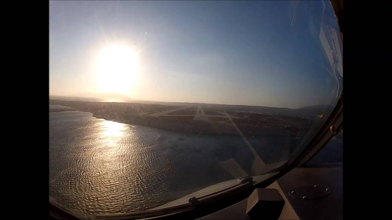 Karpathos LGKP 30R Landing, wind 35-43kts