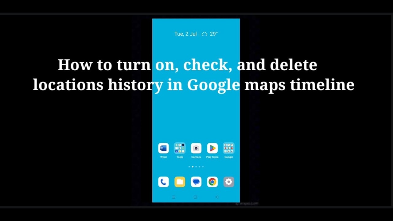 How to turn on, check, and delete Google location history on "Google ...