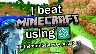 Can ChatGPT Beat Minecraft?