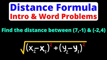Distance Formula - Intro & Word Problems | Geometry | Eat Pi