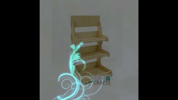 Wooden Display Stand, Portable Display Shelf, Retail Display