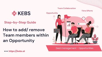 How to manage Opportunities Team Members in KEBS Deal Management - Step by Step guide | PSA Tool |