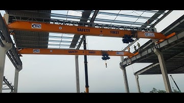 Lắp cẩu trục dầm đơn 5 tấn x 19m tại Vĩnh Phúc.