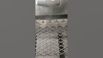 Expanded metal mesh daily production #expandedmesh #satisfying #custom #shorts #expandedmetal