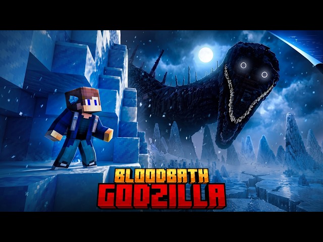 Я ПРЯТАЛСЯ ОТ BLOODBATH GODZILLA В ЛЕДЯНЫХ ПУСТОШАХ В МАЙНКРАФТ!