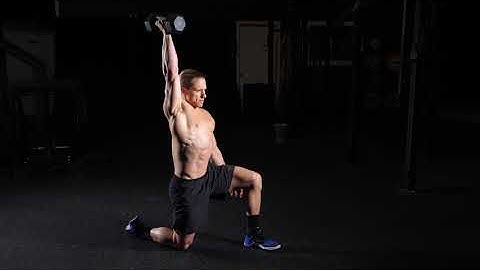 Half Kneeling DB Press