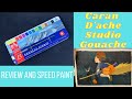 Caran D'Ache Studio Gouache Review and speed paint