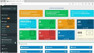 Admin Dashboard Overview