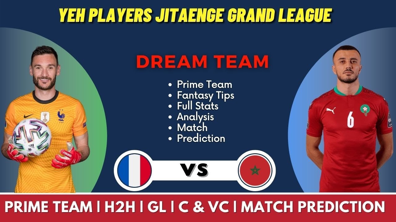 France vs Morocco Dream11 | FRA vs MAR Dream11 Team | FRA vs MAR Semi-Final 2 | Complete Analysis