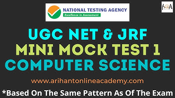 UGC NET & JRF Computer Science - Mini Mock Test 1 | Level Up Your Preparation & Score High | NTA NET