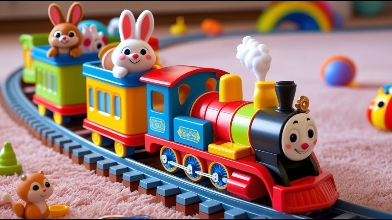 🚂 Choo Choo Train Song for Kids | 3D Nursery Rhyme Animation 🎶✨