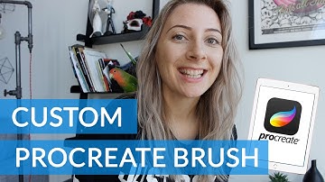 How to Make a Custom Procreate Brush with iPad Pro - Procreate App Tutorial