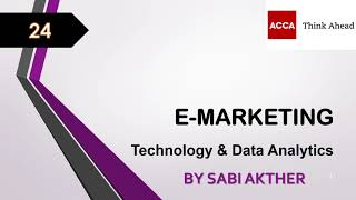 ACCA I Strategic Business Leader (SBL) I E-Marketing - SBL Lecture 24