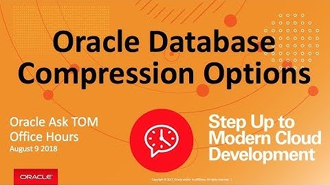 Compression Options for Oracle Database