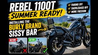 Installing the Burly Brand Sissy Bar | Getting My Honda Rebel 1100T Summer Ready